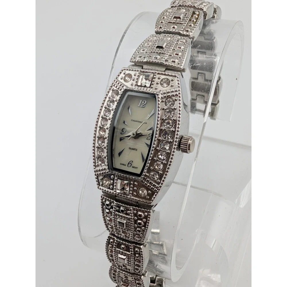 Charter Club Women's Watch 19mm Case Silver Rhinestone 7